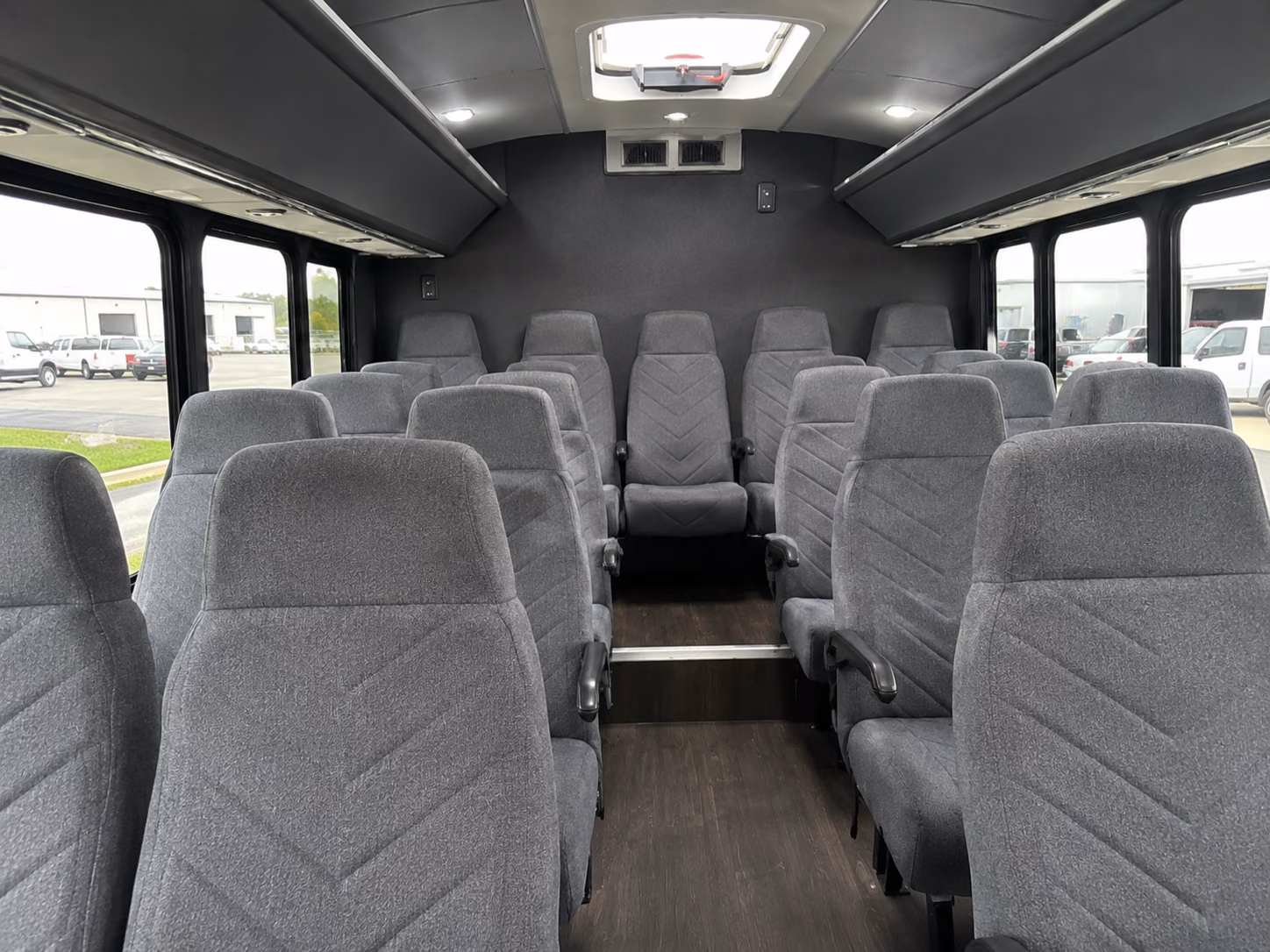 inglewood 18 passenger minibus inside