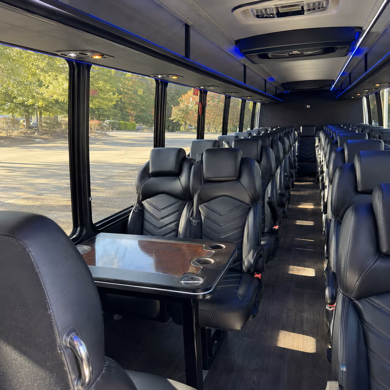 inglewood 28 passenger minibus interior