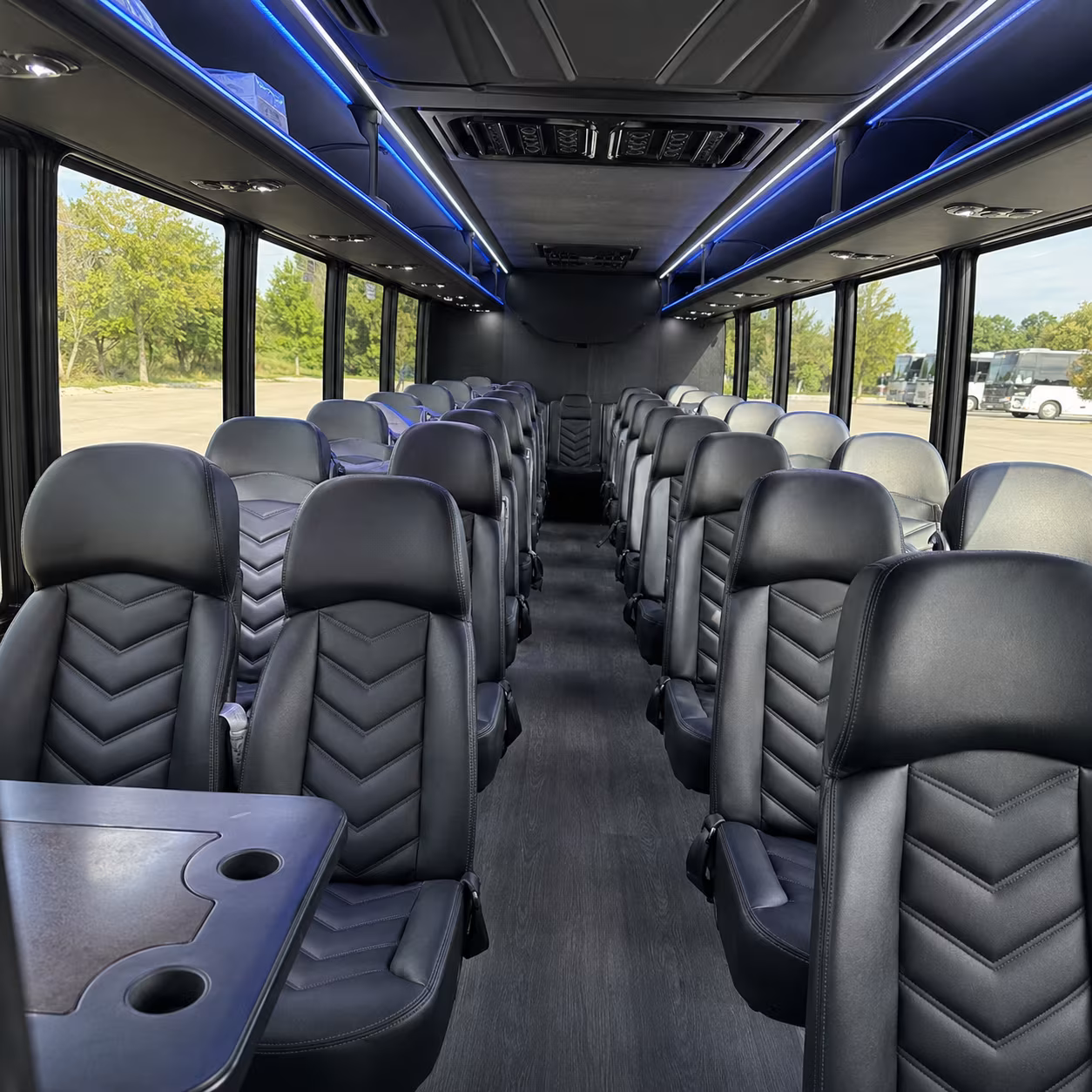 inglewood 30 passenger minibus inside