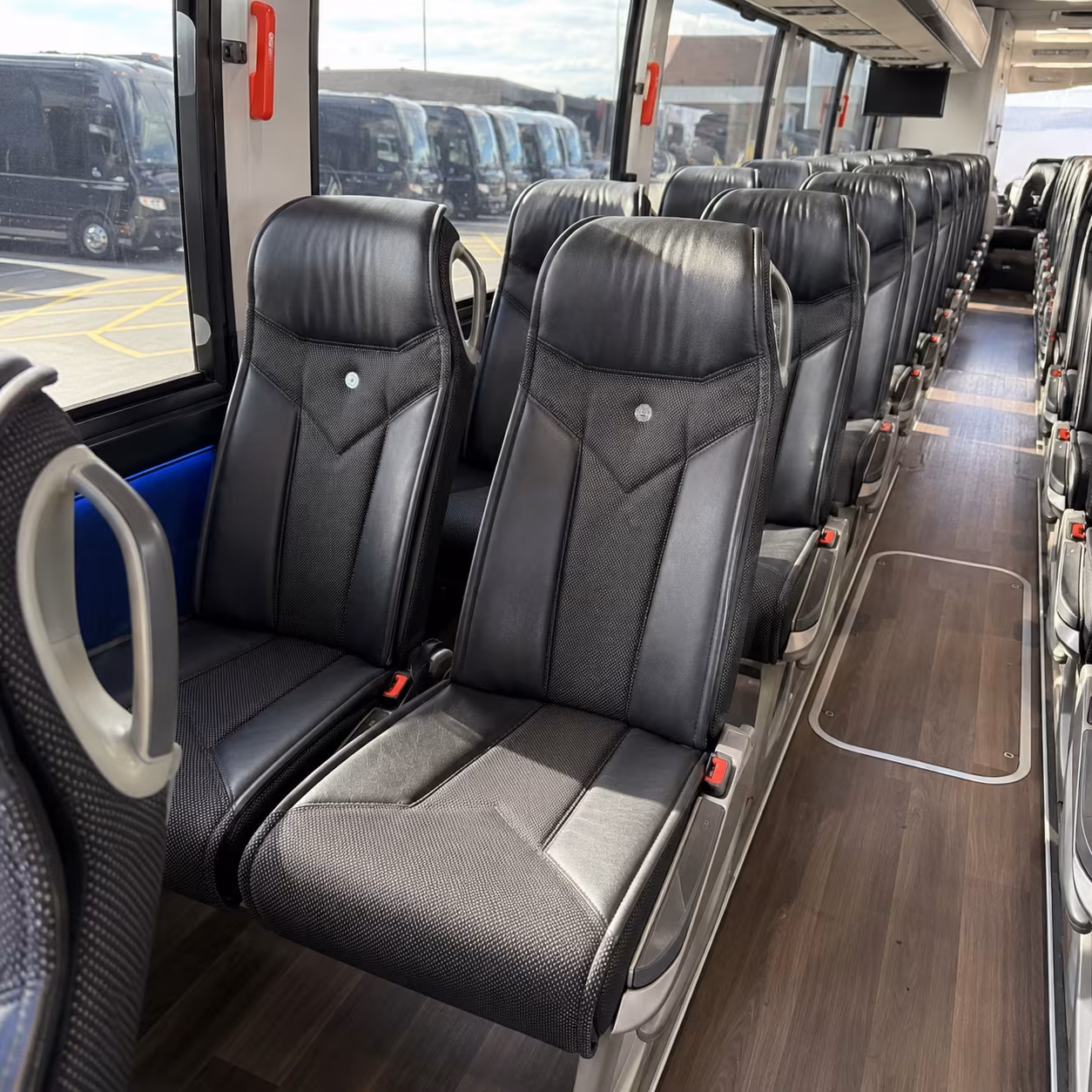 inglewood 40 passenger charter bus interior
