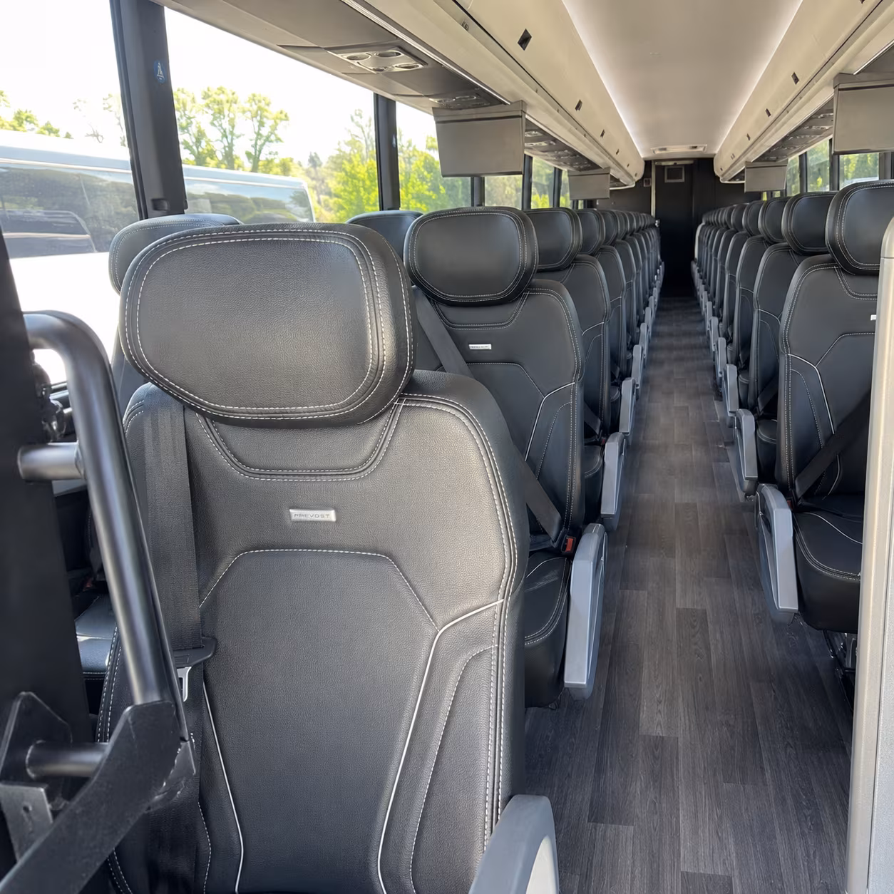 inglewood 47 passenger charter bus interior
