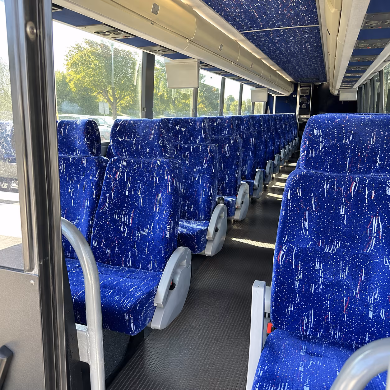 inglewood 50 passenger charter bus inside