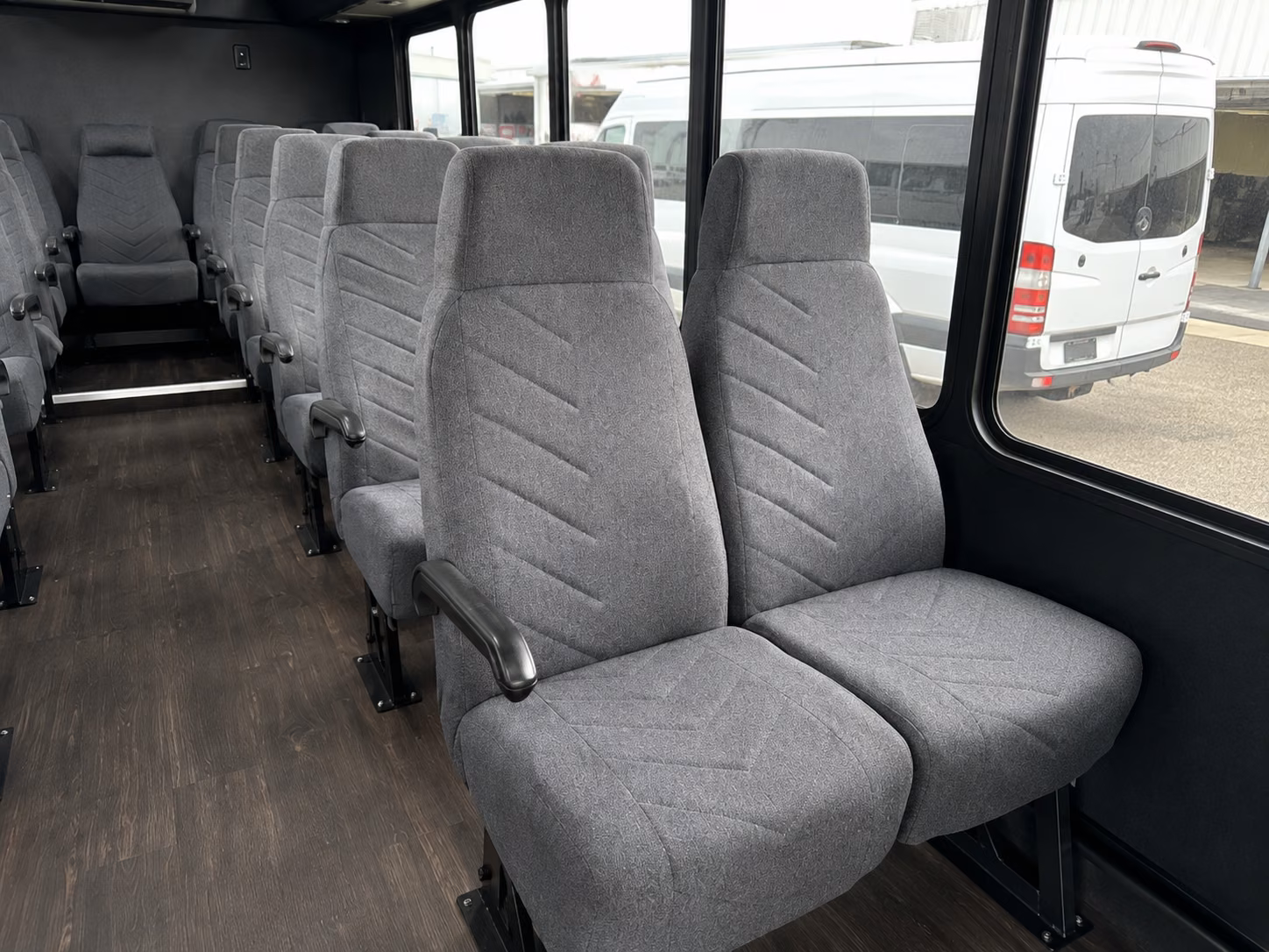minibuses for smaller concert groups heading into inglewood